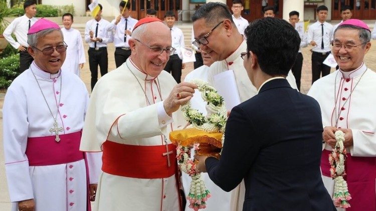 ĐHY Filoni, Bộ trưởng Bộ truyền giáo, tại Thái Lan