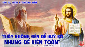 Thứ Tư tuần 10 thường niên. – Kiện toàn lề luật.