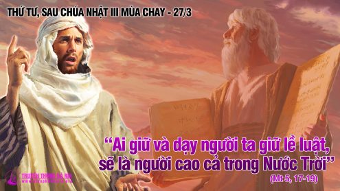 Thứ tư tuần 3 Mùa Chay